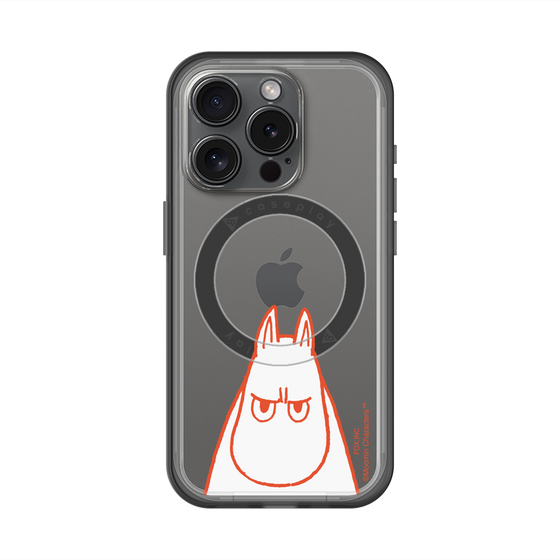 スリムプロテクションプレミアムケース with MagSafe［ MOOMIN - Angry face ］