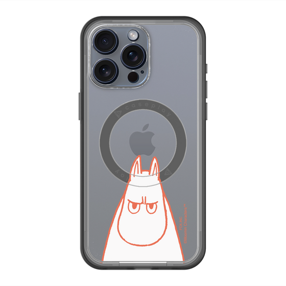 スリムプロテクションプレミアムケース with MagSafe［ MOOMIN - Angry face ］