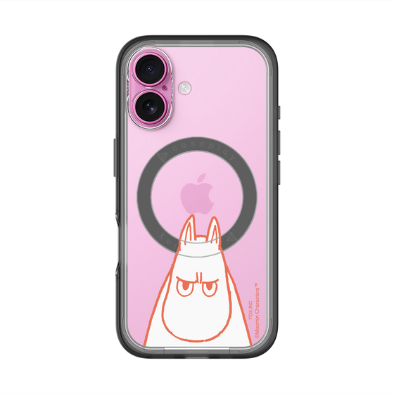 スリムプロテクションプレミアムケース with MagSafe［ MOOMIN - Angry face ］