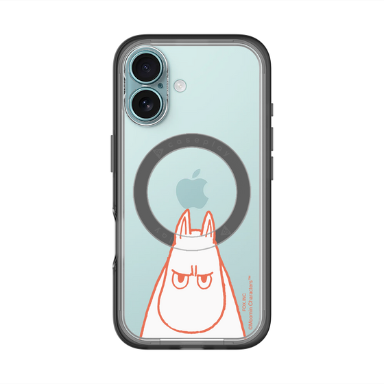 スリムプロテクションプレミアムケース with MagSafe［ MOOMIN - Angry face ］