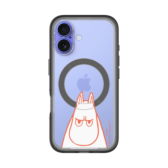 スリムプロテクションプレミアムケース with MagSafe［ MOOMIN - Angry face ］