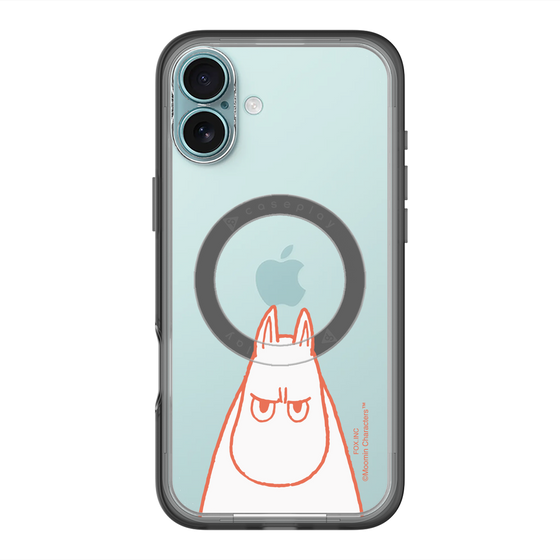 スリムプロテクションプレミアムケース with MagSafe［ MOOMIN - Angry face ］