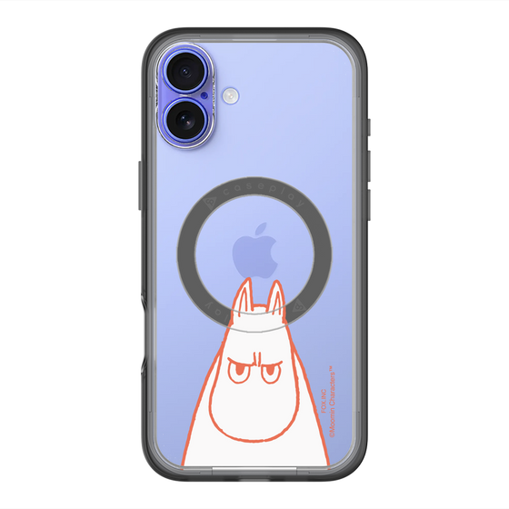 スリムプロテクションプレミアムケース with MagSafe［ MOOMIN - Angry face ］