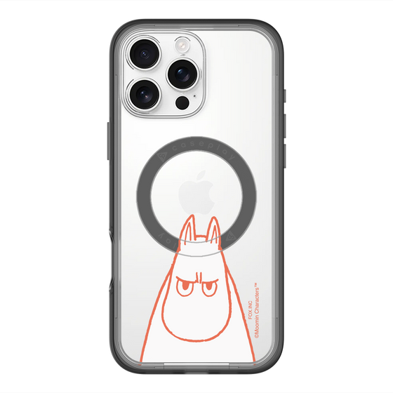 スリムプロテクションプレミアムケース with MagSafe［ MOOMIN - Angry face ］