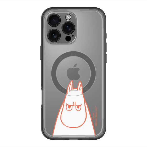 スリムプロテクションプレミアムケース with MagSafe［ MOOMIN - Angry face ］
