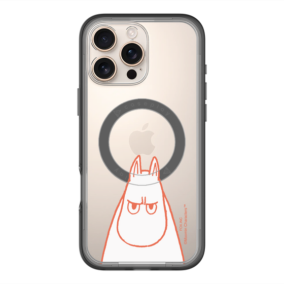スリムプロテクションプレミアムケース with MagSafe［ MOOMIN - Angry face ］