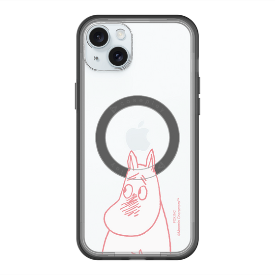 スリムプロテクションプレミアムケース with MagSafe［ MOOMIN - Blushing face ］