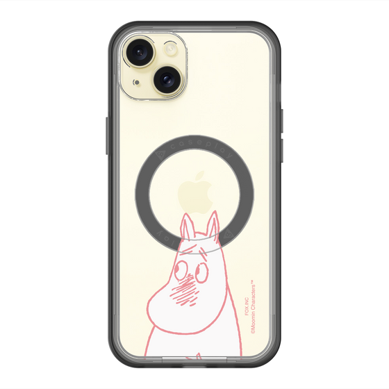 スリムプロテクションプレミアムケース with MagSafe［ MOOMIN - Blushing face ］
