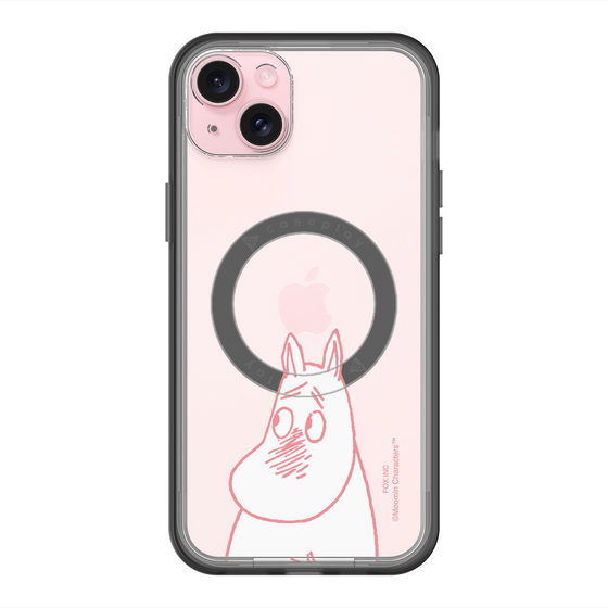 スリムプロテクションプレミアムケース with MagSafe［ MOOMIN - Blushing face ］