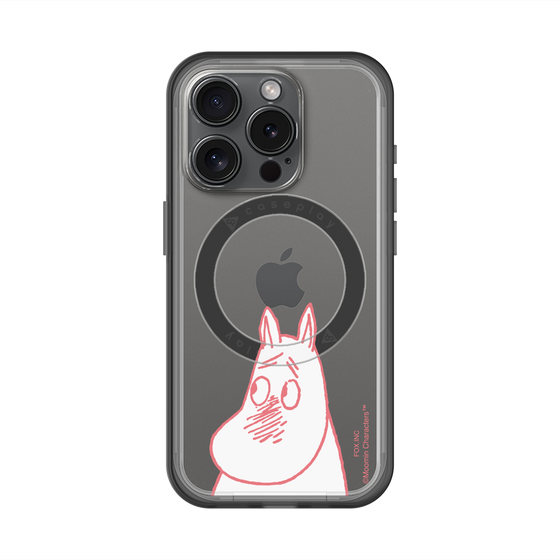 スリムプロテクションプレミアムケース with MagSafe［ MOOMIN - Blushing face ］