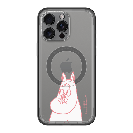 スリムプロテクションプレミアムケース with MagSafe［ MOOMIN - Blushing face ］