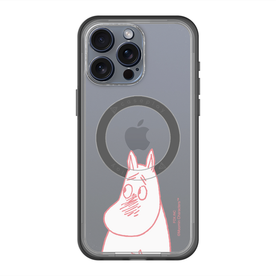 スリムプロテクションプレミアムケース with MagSafe［ MOOMIN - Blushing face ］