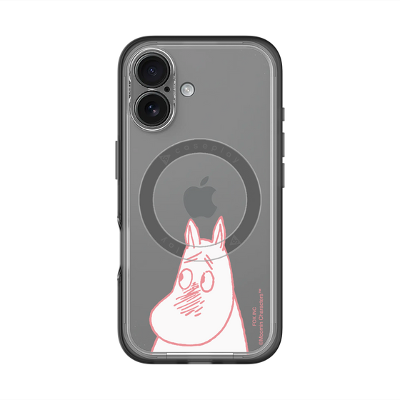 スリムプロテクションプレミアムケース with MagSafe［ MOOMIN - Blushing face ］