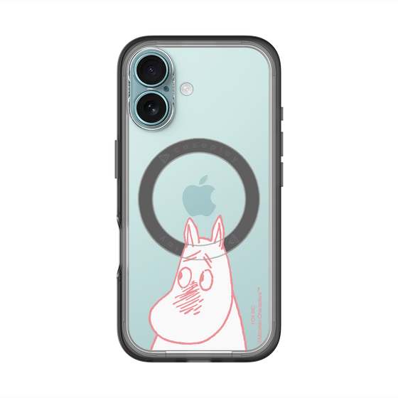スリムプロテクションプレミアムケース with MagSafe［ MOOMIN - Blushing face ］