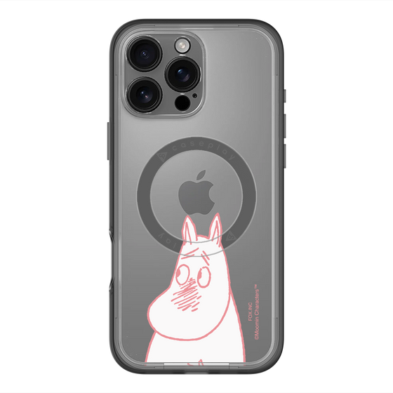 スリムプロテクションプレミアムケース with MagSafe［ MOOMIN - Blushing face ］