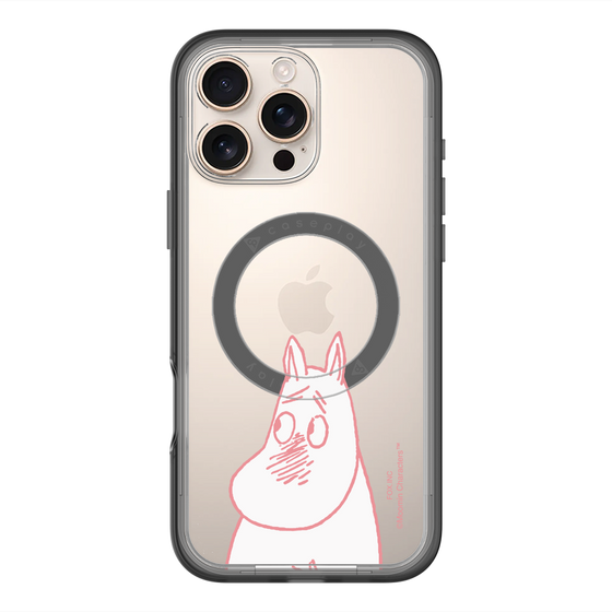スリムプロテクションプレミアムケース with MagSafe［ MOOMIN - Blushing face ］