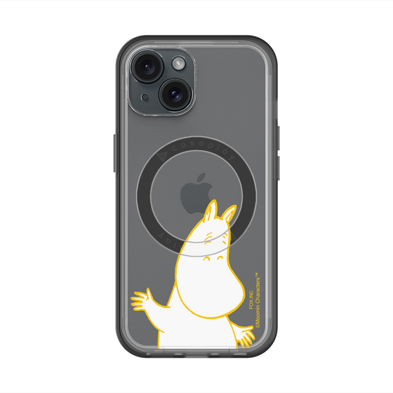 スリムプロテクションプレミアムケース with MagSafe［ MOOMIN - Happy face ］