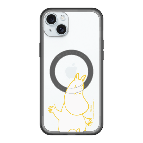 スリムプロテクションプレミアムケース with MagSafe［ MOOMIN - Happy face ］