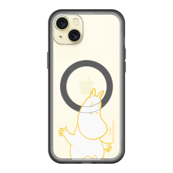スリムプロテクションプレミアムケース with MagSafe［ MOOMIN - Happy face ］