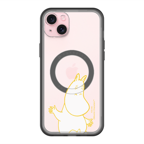 スリムプロテクションプレミアムケース with MagSafe［ MOOMIN - Happy face ］