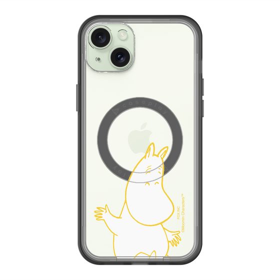 スリムプロテクションプレミアムケース with MagSafe［ MOOMIN - Happy face ］