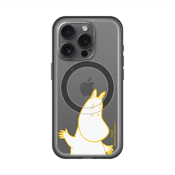 スリムプロテクションプレミアムケース with MagSafe［ MOOMIN - Happy face ］