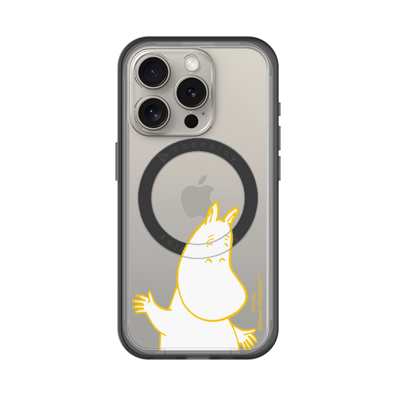 スリムプロテクションプレミアムケース with MagSafe［ MOOMIN - Happy face ］