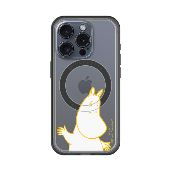 スリムプロテクションプレミアムケース with MagSafe［ MOOMIN - Happy face ］