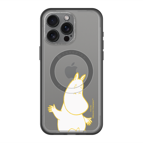 スリムプロテクションプレミアムケース with MagSafe［ MOOMIN - Happy face ］