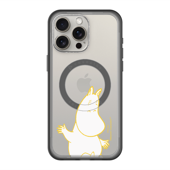 スリムプロテクションプレミアムケース with MagSafe［ MOOMIN - Happy face ］