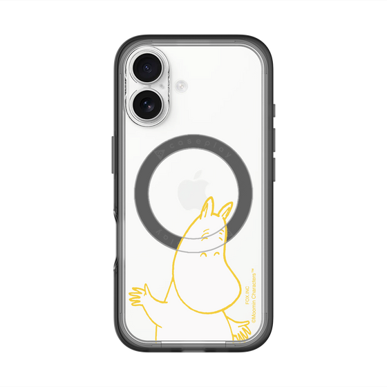 スリムプロテクションプレミアムケース with MagSafe［ MOOMIN - Happy face ］