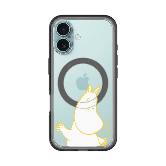 スリムプロテクションプレミアムケース with MagSafe［ MOOMIN - Happy face ］