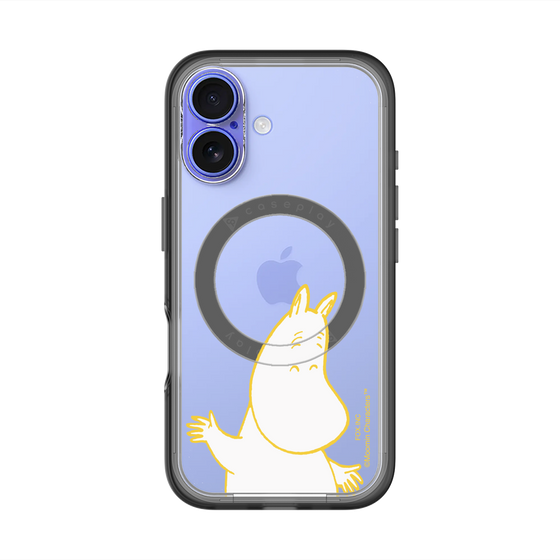 スリムプロテクションプレミアムケース with MagSafe［ MOOMIN - Happy face ］
