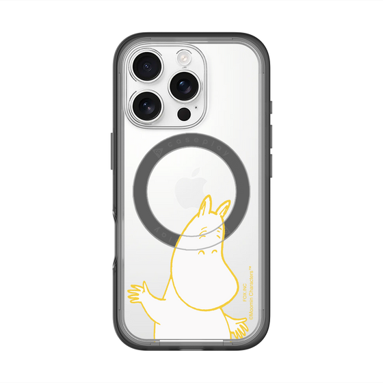 スリムプロテクションプレミアムケース with MagSafe［ MOOMIN - Happy face ］