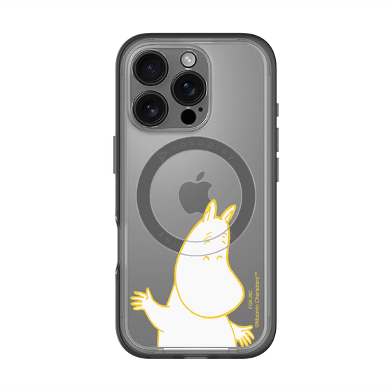スリムプロテクションプレミアムケース with MagSafe［ MOOMIN - Happy face ］