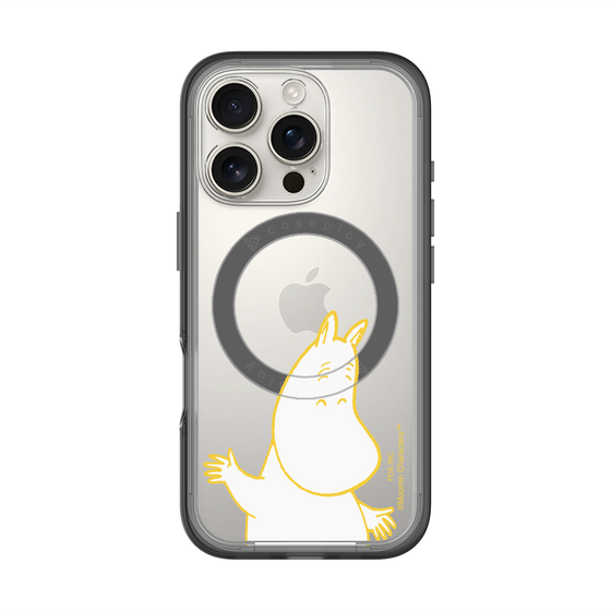 スリムプロテクションプレミアムケース with MagSafe［ MOOMIN - Happy face ］