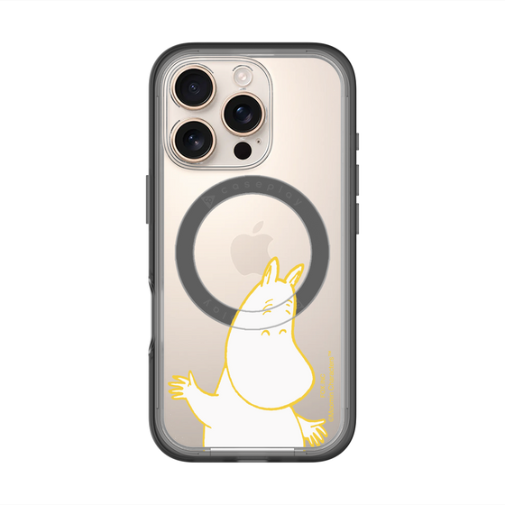 スリムプロテクションプレミアムケース with MagSafe［ MOOMIN - Happy face ］