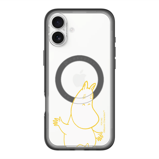 スリムプロテクションプレミアムケース with MagSafe［ MOOMIN - Happy face ］