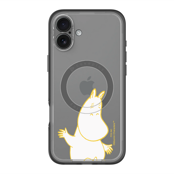 スリムプロテクションプレミアムケース with MagSafe［ MOOMIN - Happy face ］