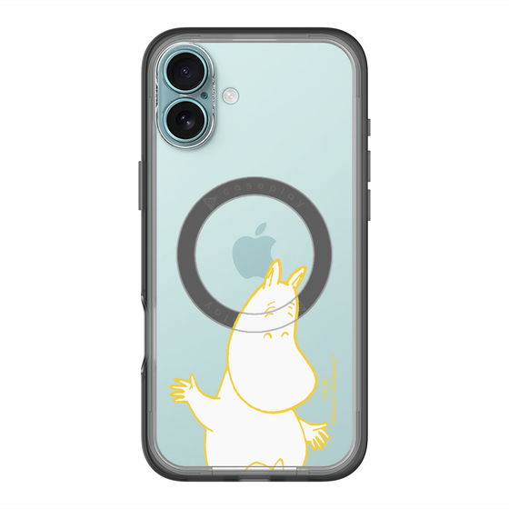 スリムプロテクションプレミアムケース with MagSafe［ MOOMIN - Happy face ］