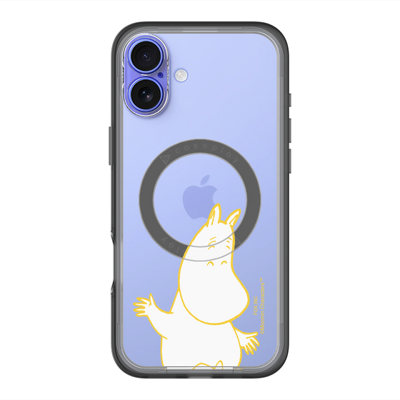 スリムプロテクションプレミアムケース with MagSafe［ MOOMIN - Happy face ］