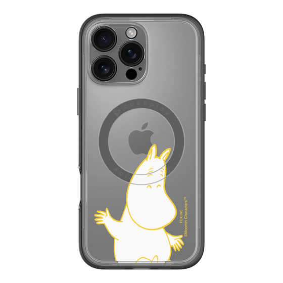 スリムプロテクションプレミアムケース with MagSafe［ MOOMIN - Happy face ］