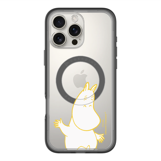 スリムプロテクションプレミアムケース with MagSafe［ MOOMIN - Happy face ］