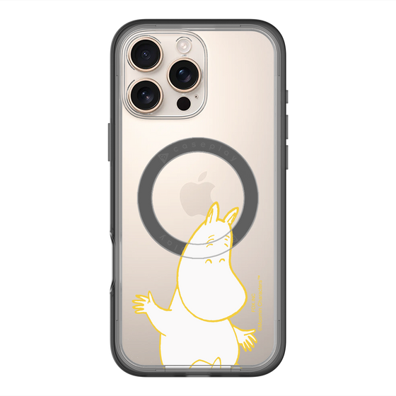 スリムプロテクションプレミアムケース with MagSafe［ MOOMIN - Happy face ］