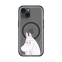 スリムプロテクションプレミアムケース with MagSafe［ MOOMIN - Fearful face ］