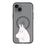 スリムプロテクションプレミアムケース with MagSafe［ MOOMIN - Fearful face ］