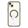 スリムプロテクションプレミアムケース with MagSafe［ MOOMIN - Fearful face ］
