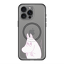 スリムプロテクションプレミアムケース with MagSafe［ MOOMIN - Fearful face ］