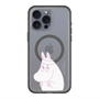 スリムプロテクションプレミアムケース with MagSafe［ MOOMIN - Fearful face ］