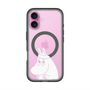 スリムプロテクションプレミアムケース with MagSafe［ MOOMIN - Fearful face ］